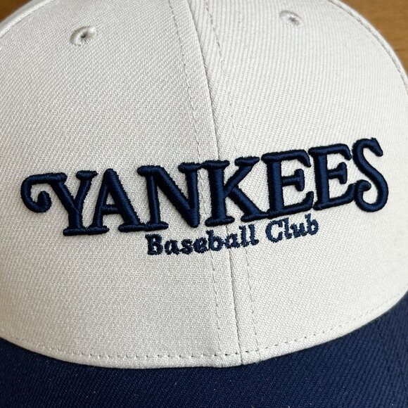 MITCHELL & NESS NEW YORK YANKEES CLUB HOUSE STRAP BACK HAT Structured NEW (RARE) - Picture 2 of 4